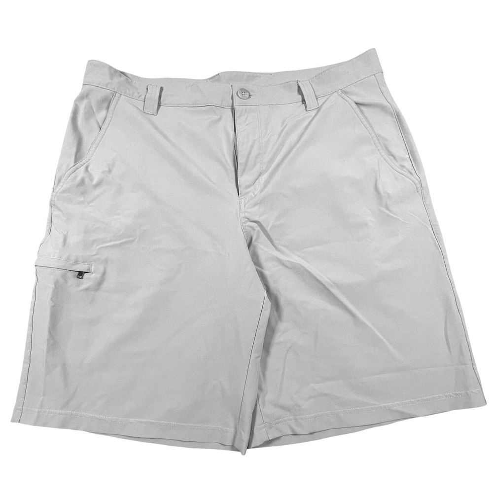 Columbia Shorts Mens 38 Gray PFG Performance Fishing Gear Cargo Outdoor Hiking
